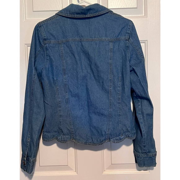 Forenza Vintage Women's Denim‎ Jacket Size 12 21" Long x 19" Pit to Pit x 24" - Picture 2 of 4